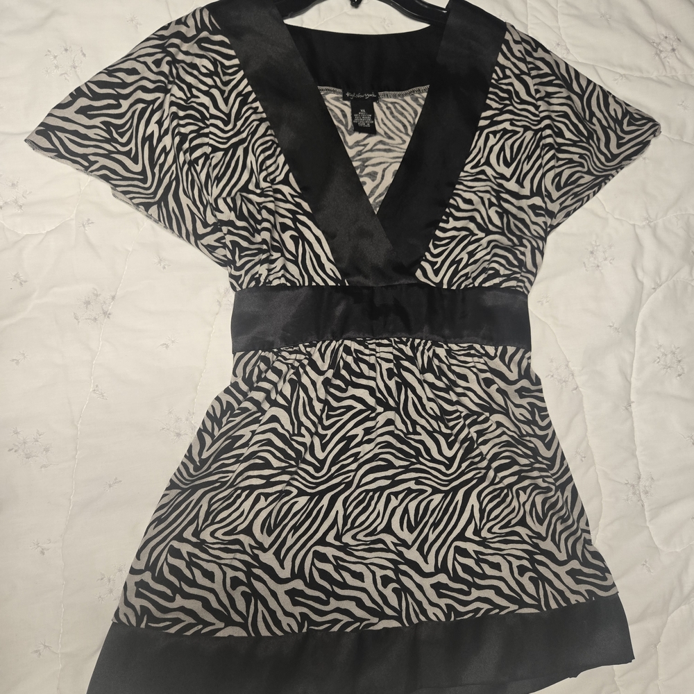 Zebra Print Women's Camisole Top